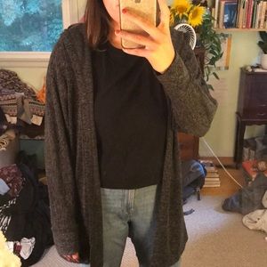 BDG long slouchy cardigan with hood